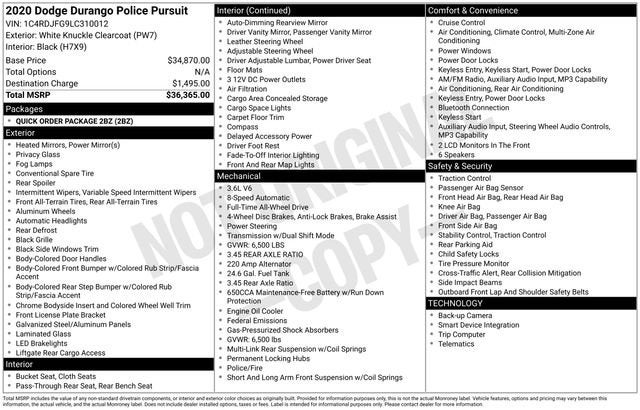 2020 Dodge Durango Pursuit AWD