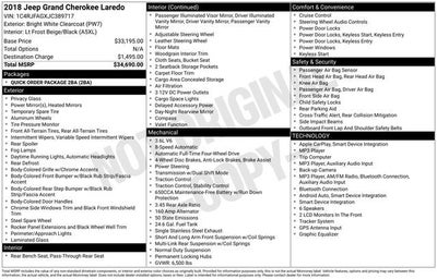 2018 Jeep Grand Cherokee Laredo 4x4