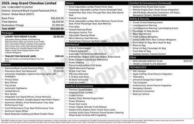 2026 Jeep Grand Cherokee Limited 4x4