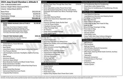 2024 Jeep Grand Cherokee L Altitude X 4x4