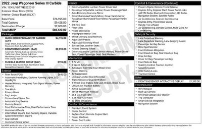 2022 Jeep Wagoneer Series III Carbide 4x4