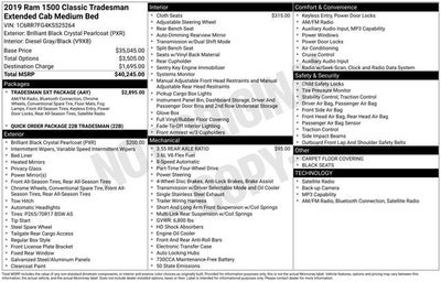 2019 RAM 1500 Classic Tradesman Quad Cab 4x4 6'4" Box