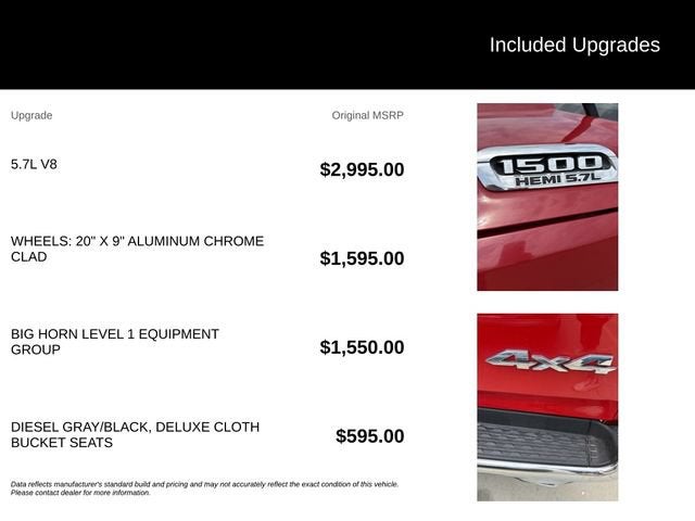 2022 RAM 1500 Big Horn Quad Cab 4x4 6'4" Box