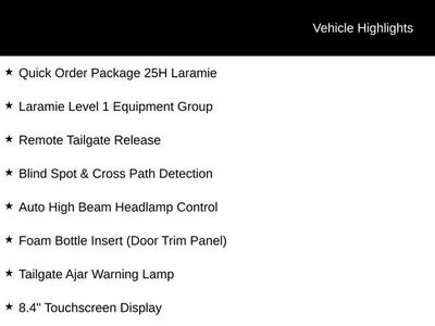2020 RAM 1500 Laramie Crew Cab 4x4 5'7" Box