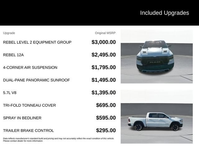 2019 RAM 1500 Rebel Crew Cab 4x4 5'7" Box