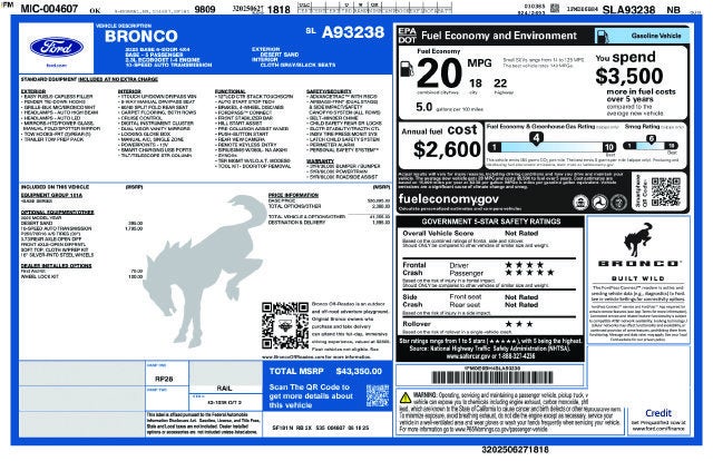 2025 Ford Bronco Base