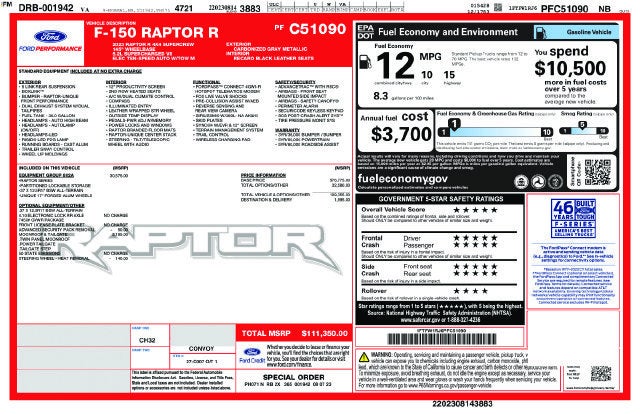2023 Ford F-150 Raptor