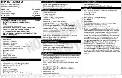2027 Chevrolet Bolt LT
