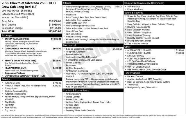2025 Chevrolet Silverado 2500 HD LT