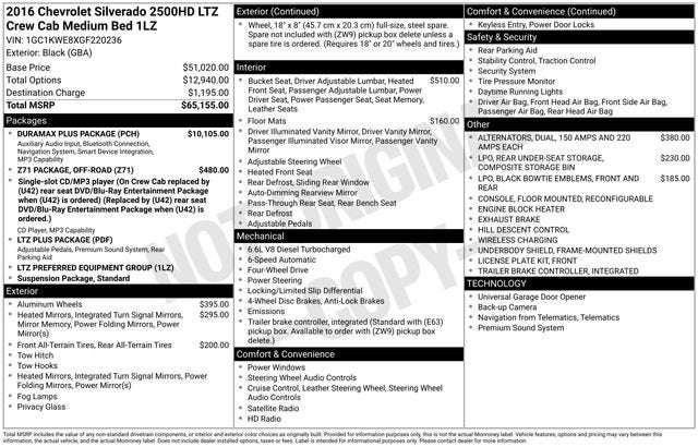 2016 Chevrolet Silverado HD LTZ 4WD Crew Cab Standard Box's photo