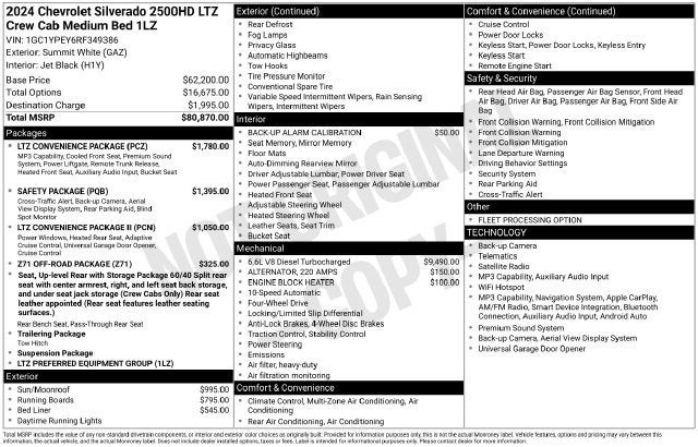 2024 Chevrolet Silverado 2500 HD LTZ