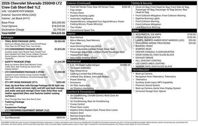 2026 Chevrolet Silverado 2500 HD LTZ