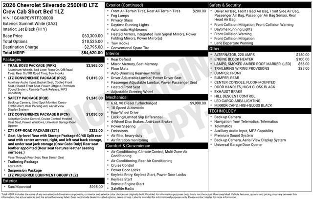 2026 Chevrolet Silverado 2500 HD LTZ