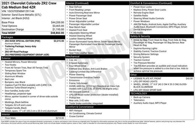 2021 Chevrolet Colorado 4WD ZR2