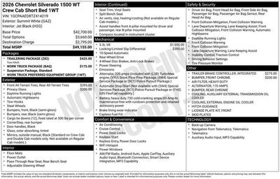 2026 Chevrolet Silverado 1500 WT