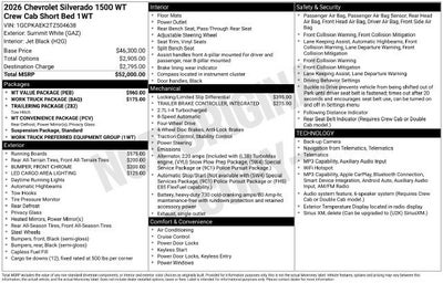 2026 Chevrolet Silverado 1500 WT