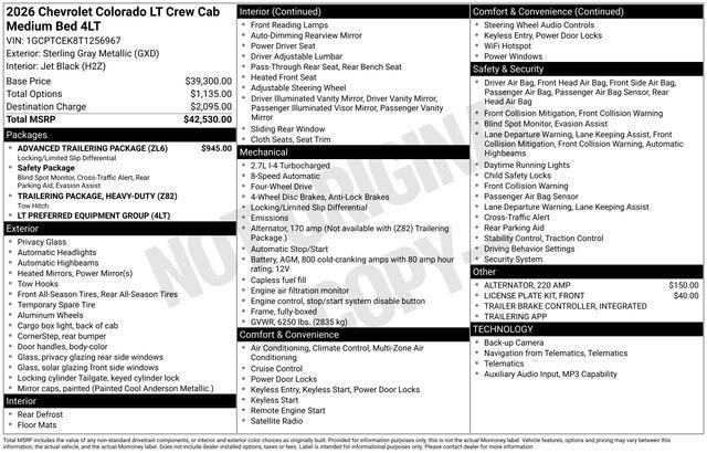 2026 Chevrolet Colorado LT