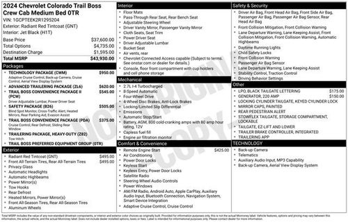 2024 Chevrolet Colorado Trail Boss
