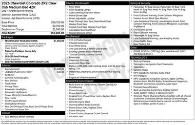 2026 Chevrolet Colorado ZR2