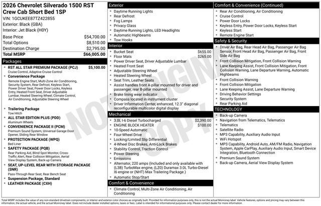 2026 Chevrolet Silverado 1500 RST
