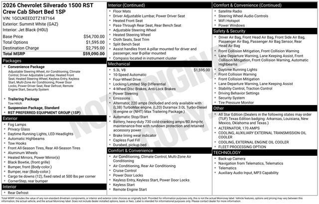 2026 Chevrolet Silverado 1500 RST