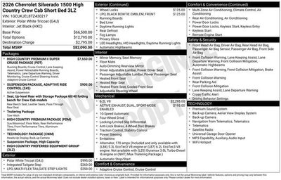 2026 Chevrolet Silverado 1500 High Country