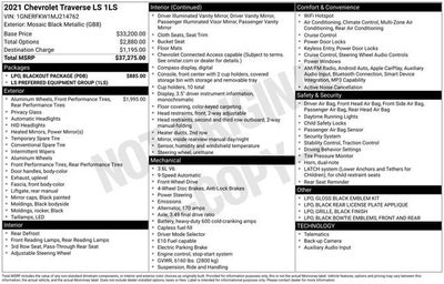 2021 Chevrolet Traverse LS