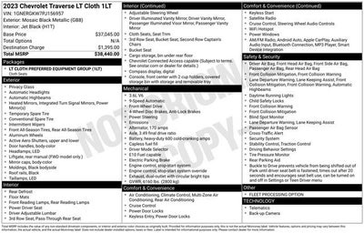 2023 Chevrolet Traverse LT Cloth