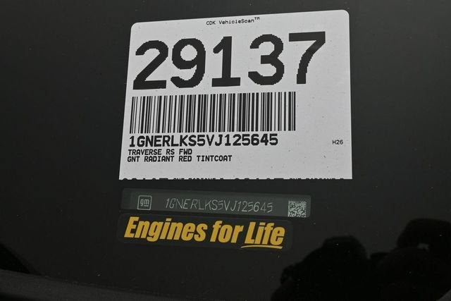 2027 Chevrolet Traverse RS