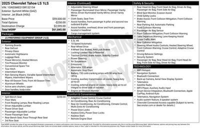 2025 Chevrolet Tahoe LS