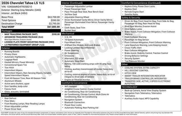 2026 Chevrolet Tahoe LS