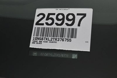 2026 Chevrolet Tahoe High Country