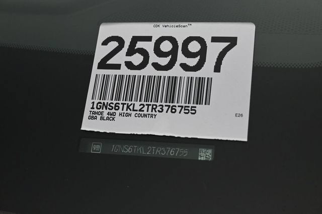 2026 Chevrolet Tahoe High Country