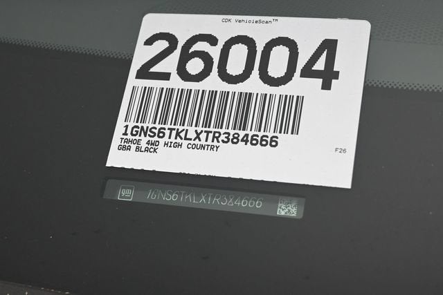 2026 Chevrolet Tahoe High Country