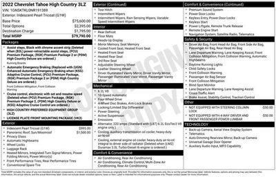 2022 Chevrolet Tahoe High Country
