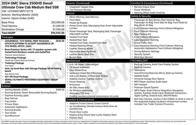 2024 GMC Sierra 2500 HD Denali Ultimate