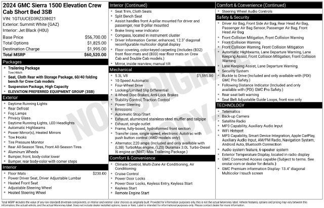 2024 GMC Sierra 1500 Elevation