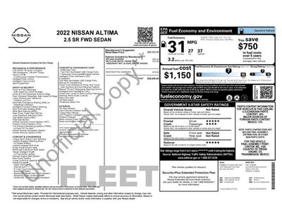 2022 Nissan Altima SR FWD