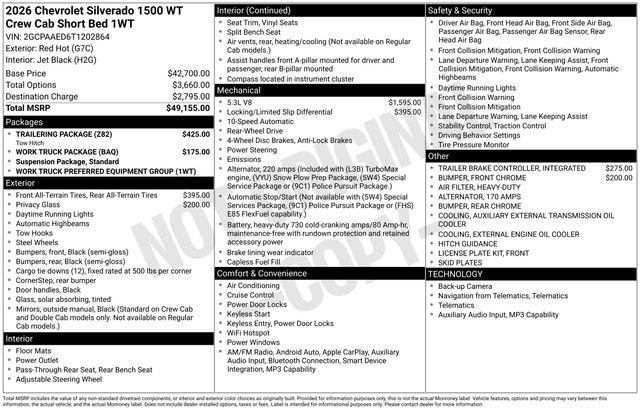 2026 Chevrolet Silverado 1500 WT
