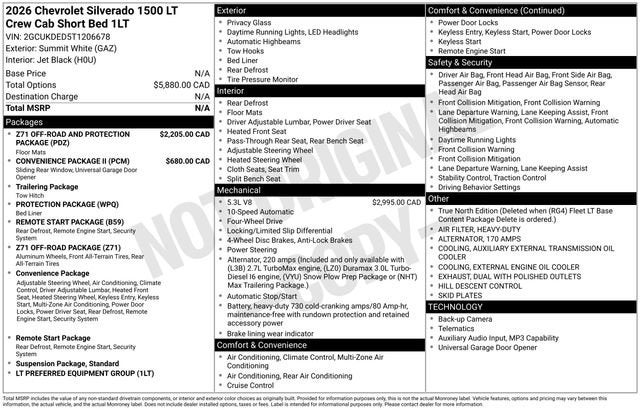 2026 Chevrolet Silverado 1500 LT