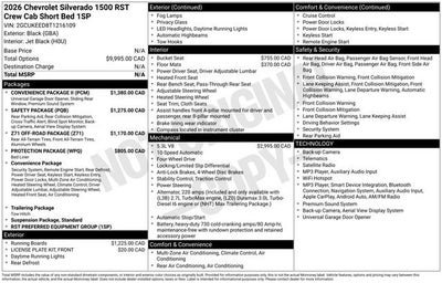 2026 Chevrolet Silverado 1500 RST