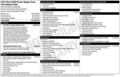 2017 RAM 2500 Power Wagon Crew Cab 4x4 6'4" Box