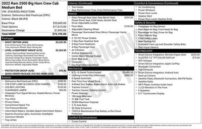 2022 RAM 2500 Big Horn Crew Cab 4x4 6'4" Box