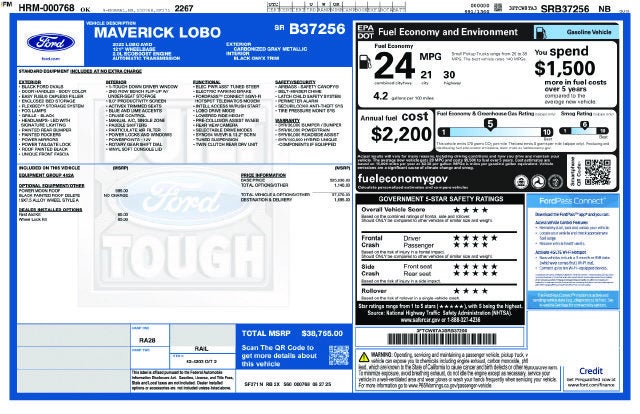 2025 Ford Maverick Lobo Standard