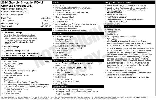 2024 Chevrolet Silverado 1500 LT (2FL)