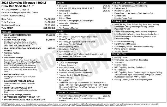 2026 Chevrolet Silverado 1500 LT