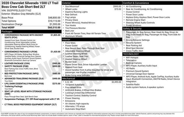 2020 Chevrolet Silverado 1500 LT Trail Boss