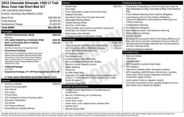 2023 Chevrolet Silverado 1500 LT Trail Boss