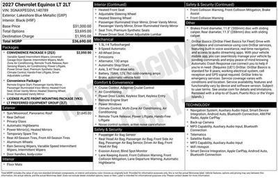2027 Chevrolet Equinox LT