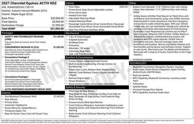 2027 Chevrolet Equinox ACTIV